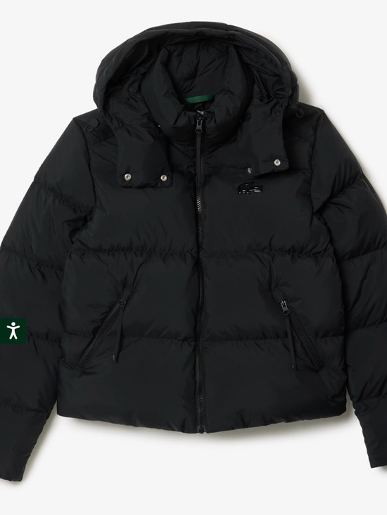 Lacoste Jackets & Blazers - LACOSTE Women's Relaxed Fit Hooded Down Jacket